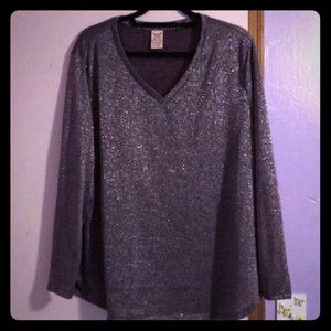 Purple shimmery top